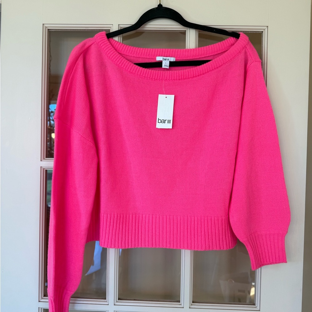 NWT Neon Ponk Bar III Women's  Crew Neck Sweater